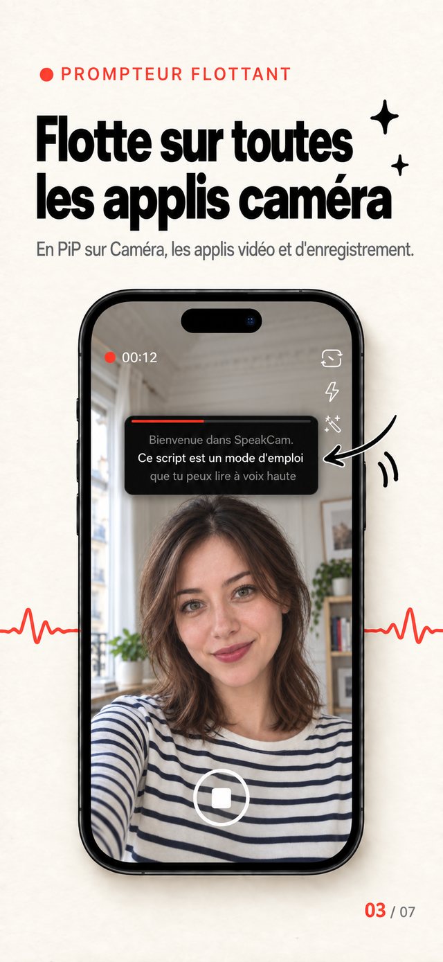 Flotte sur n’importe quelle app, te suit quand même
