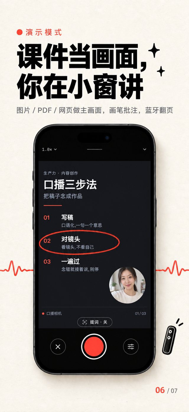 课件当画面,你在小窗讲